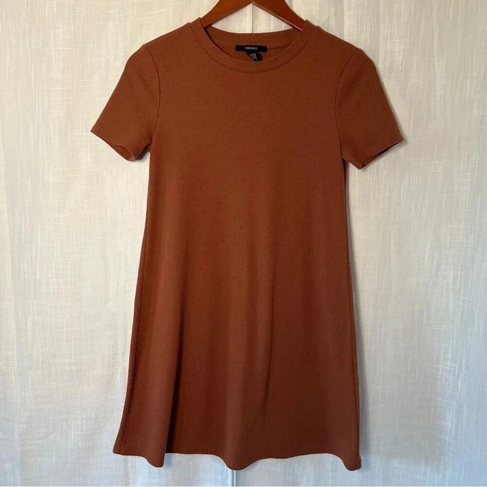 Forever 21 Waffle Knit Tee Shirt Dress Size Small